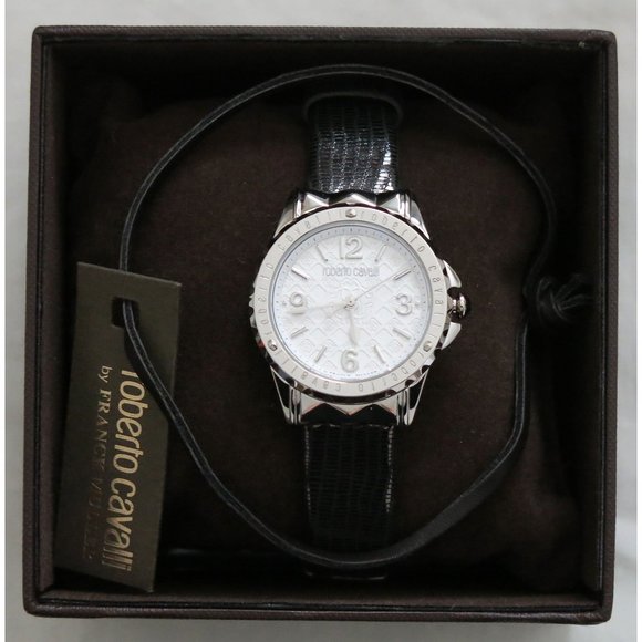 NWT $800 Ladies Roberto Cavalli by Franck Muller 34mm Pyramid-Lug Watch IL048 main image 10